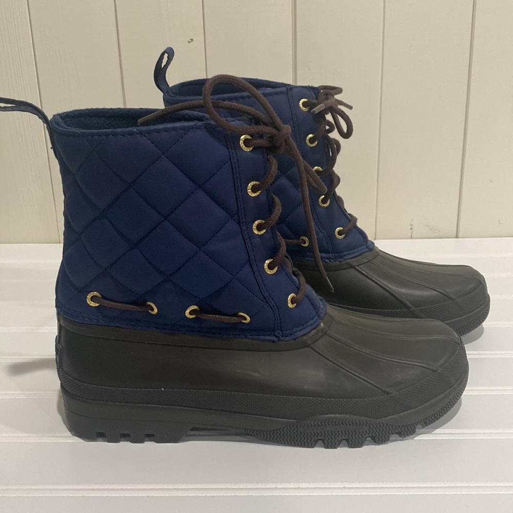 Sperry waterproof rubber boots